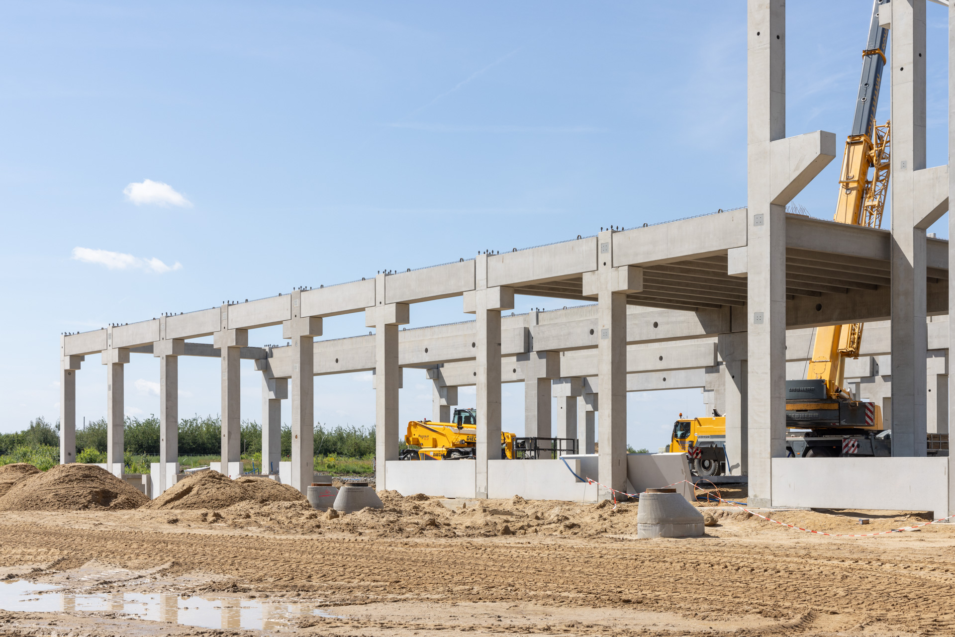Konstrukcja prefabrykowana fabryki rdzeni do silników napędowych