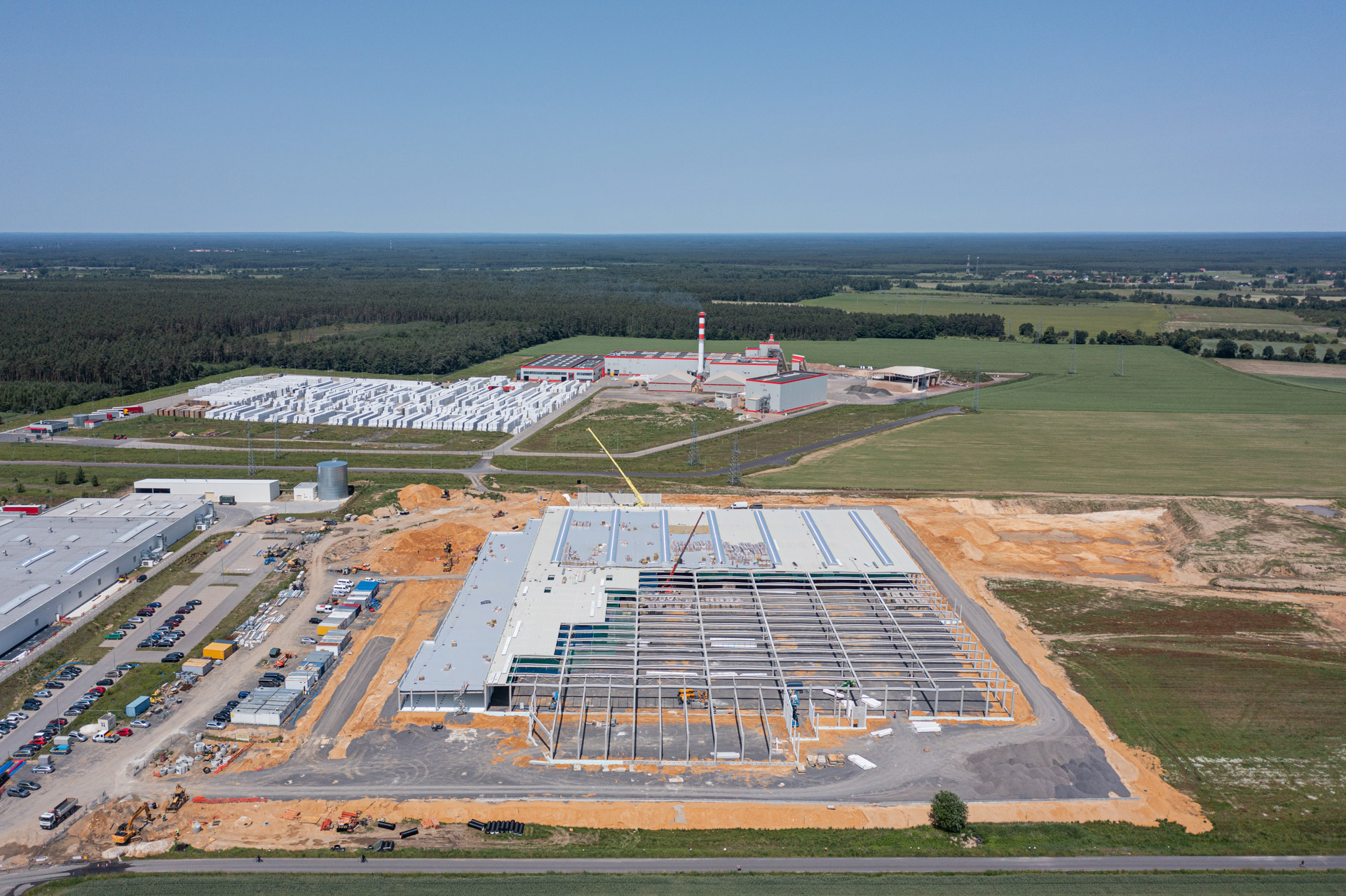 Hala przemysłowa Wykroty