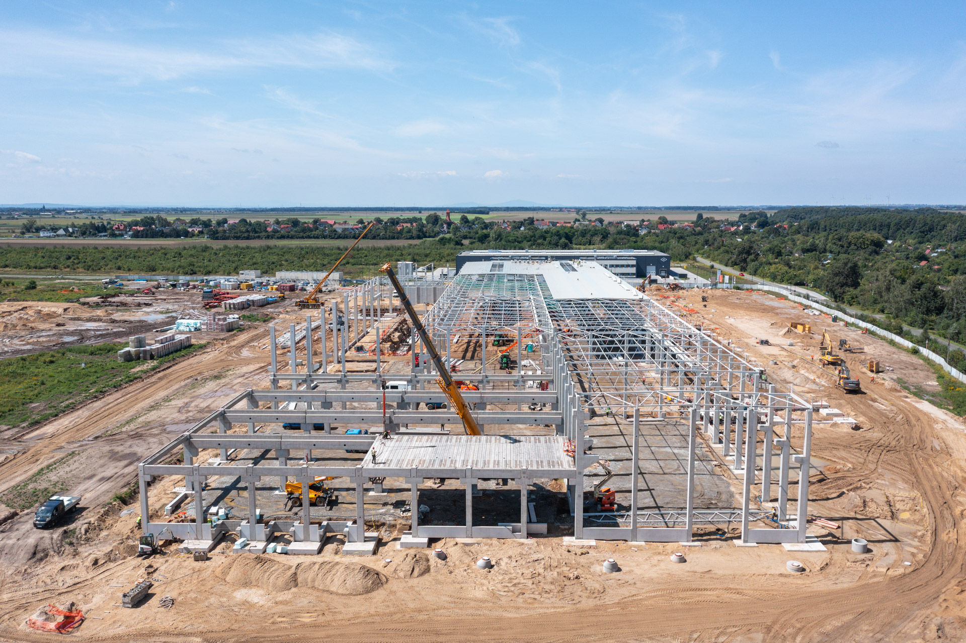 Konstrukcja prefabrykowana fabryki rdzeni do silników napędowych