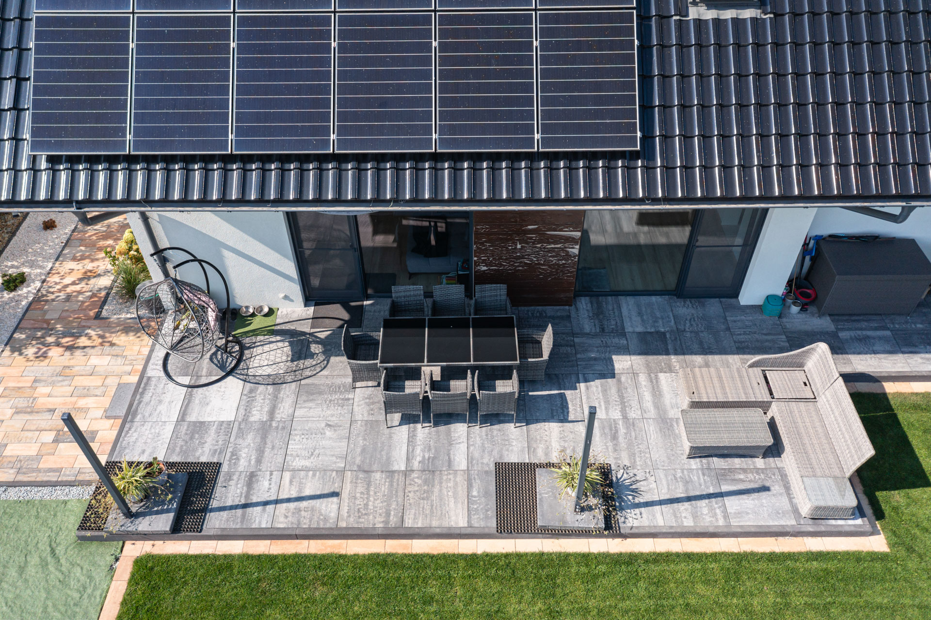 Taras z płyt betonowych Quattro