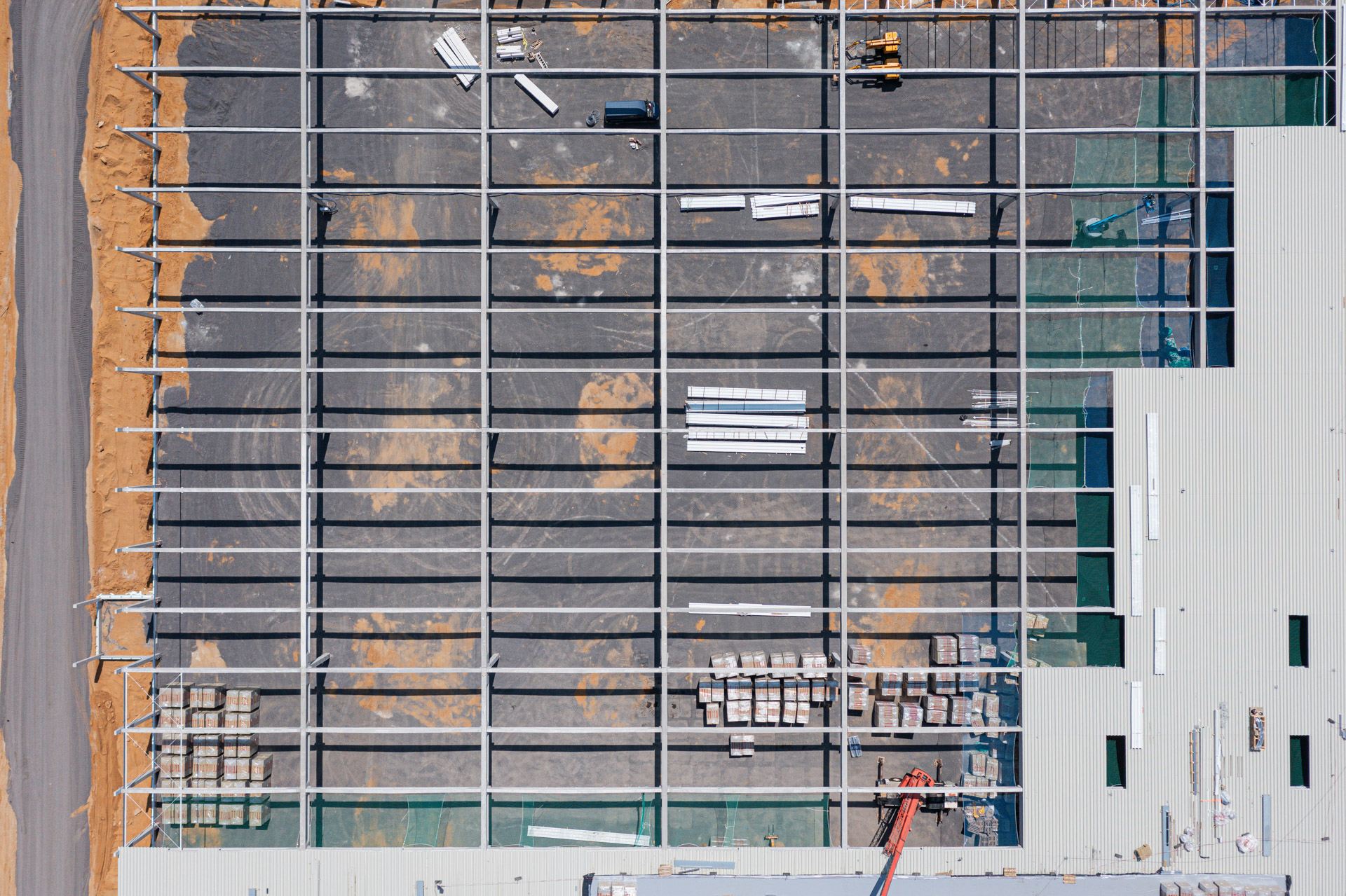 Hala przemysłowa Wykroty