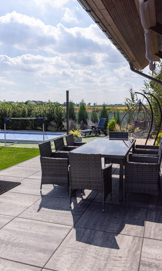 Taras z płyt betonowych Quattro