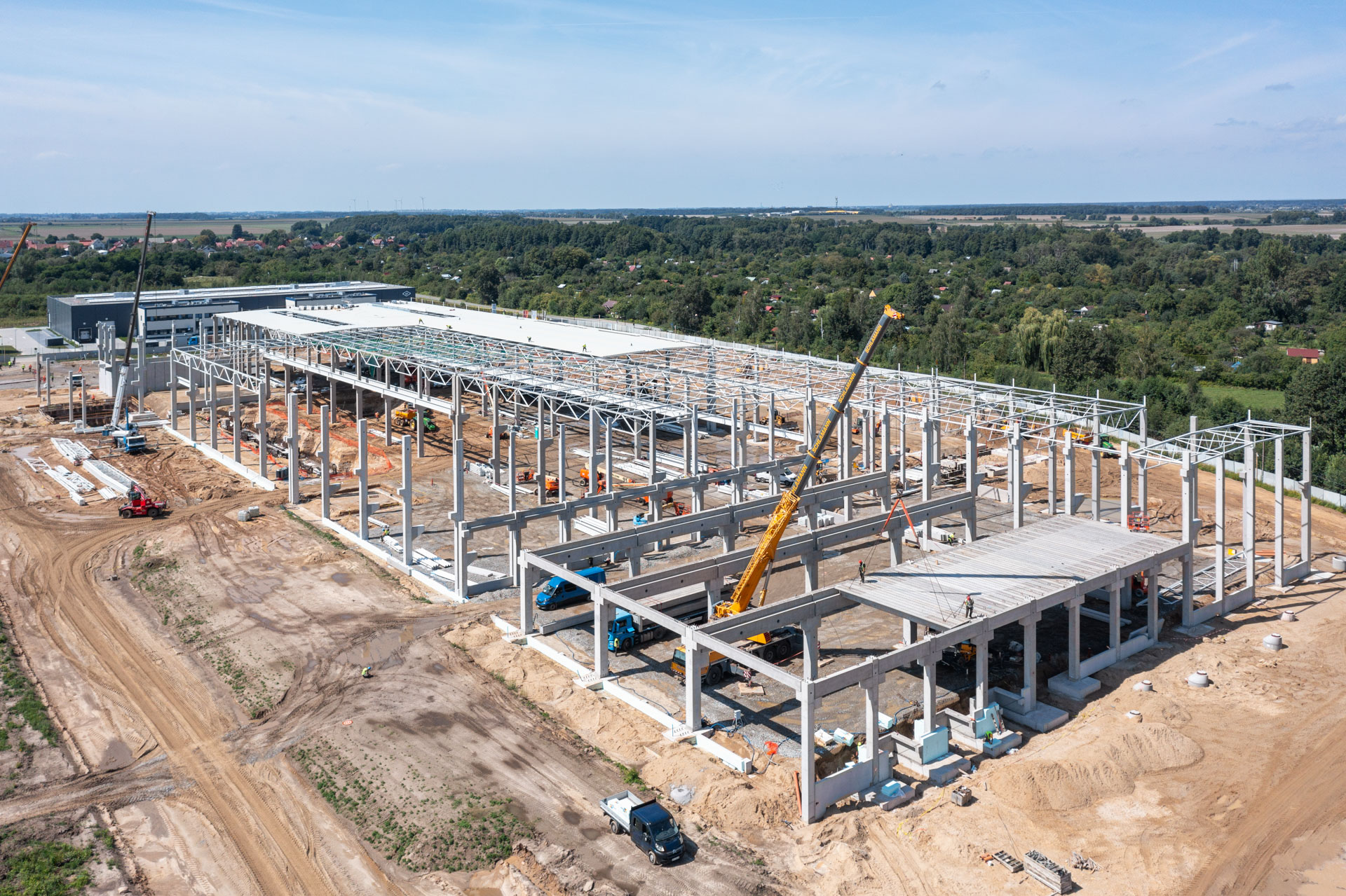 Konstrukcja prefabrykowana fabryki rdzeni do silników napędowych